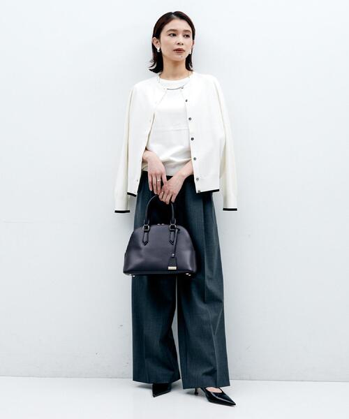 極美品！2025モデル！UNTITLED (アンタイトル) 5分袖クルーニット UNTITLED（アンタイトル） ニット セーター 「アンサンブル可/薄手