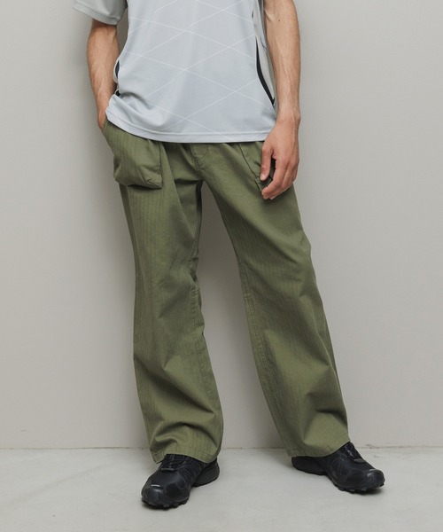 bal original パンツ　BAL bal（バル） ワイドパンツ パンツ HERRINGBONE CREW PANT メンズ