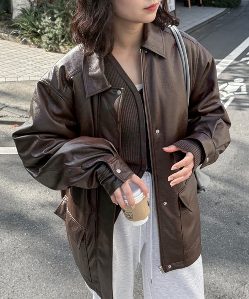 フェイクレザー中綿ブルゾンのおすすめ人気商品一覧 通販 - Yahoo