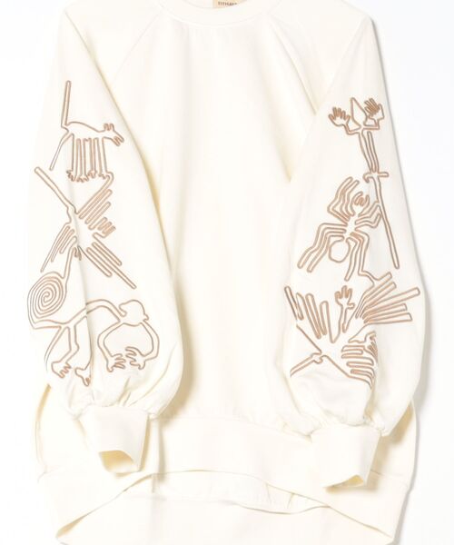 チチカカ（TITICACA） トレーナー スウェット ナスカ刺繍スリーブプル