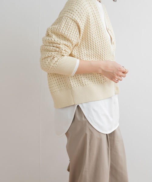 「URBAN RESEARCH DOORS」 長袖カットソー MEDIUM オフホワイト レディース