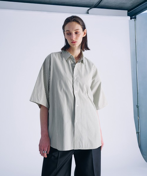 「selle glant」 7分袖シャツ LARGE ブルー メンズ_画像3