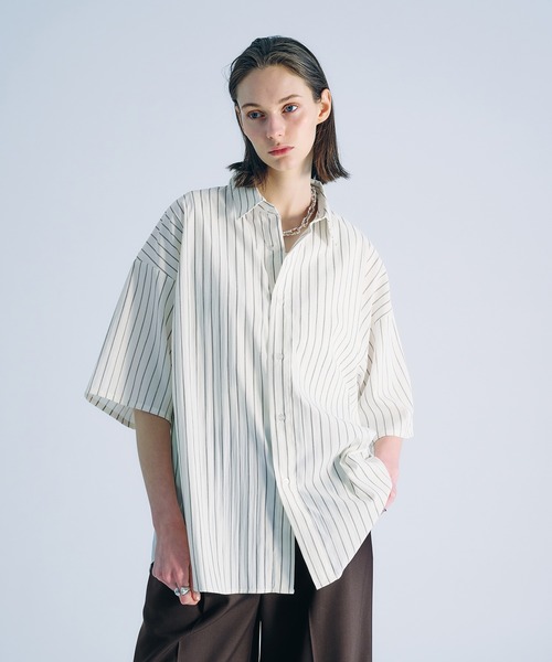 「selle glant」 7分袖シャツ LARGE ブルー メンズ_画像4