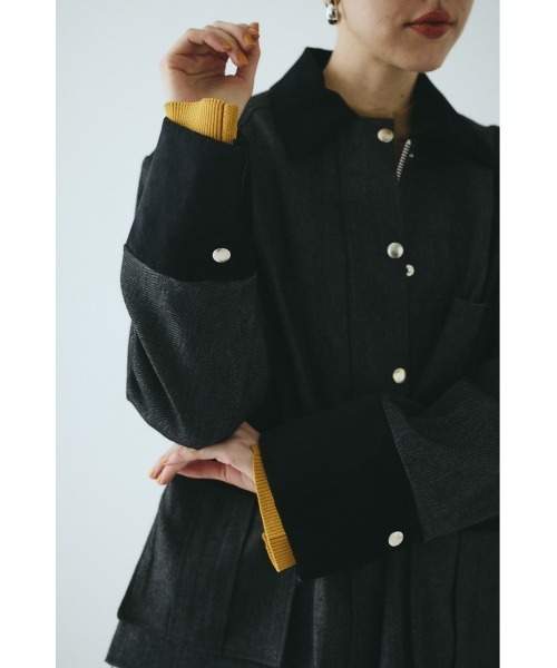 HeRIN.CYE コート アウター Herringbone loose jacket ヘリンボーン