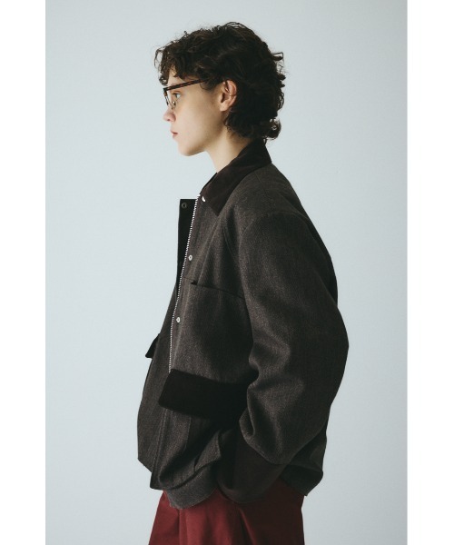 HeRIN.CYE コート アウター Herringbone loose jacket ヘリンボーン