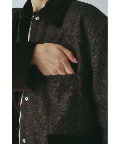 HeRIN.CYE コート アウター Herringbone loose jacket ヘリンボーン