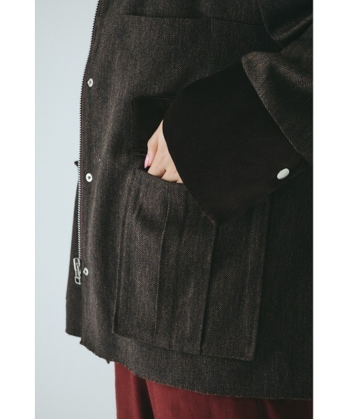 HeRIN.CYE コート アウター Herringbone loose jacket ヘリンボーン