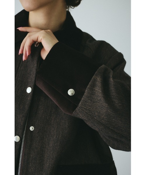 HeRIN.CYE コート アウター Herringbone loose jacket ヘリンボーン