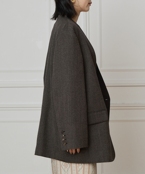 IENA LA BOUCLE（イエナラブークル） ジャケット ノーカラージャケット