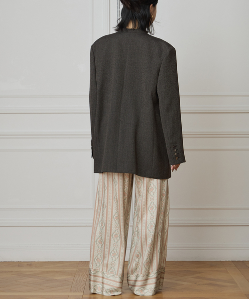 IENA LA BOUCLE イエナ　ジャケット　ウール IENA LA BOUCLE（イエナラブークル） ジャケット ノーカラージャケット