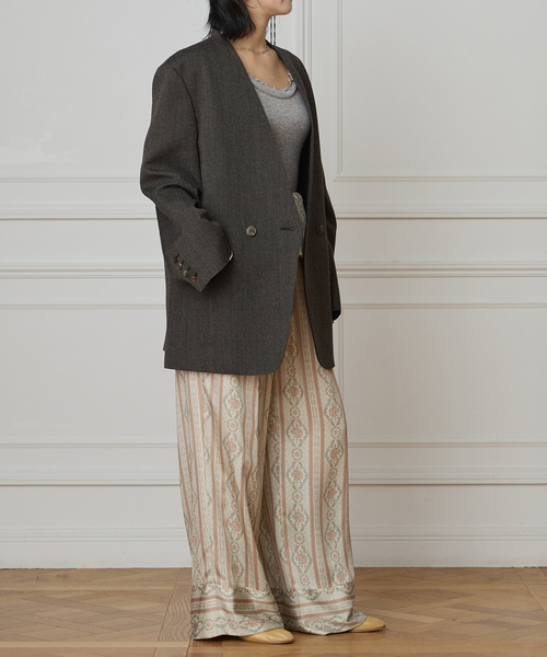 IENA LA BOUCLE（イエナラブークル） ジャケット ノーカラージャケット