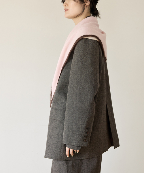 IENA LA BOUCLE フラノ Wマエジャケット IENA LA BOUCLE（イエナラブークル） ジャケット テーラードジャケット