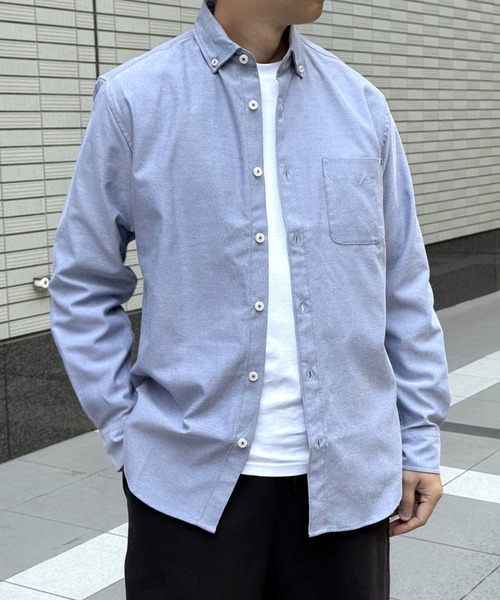 ikka（イッカ） シャツ イージーケアオックススイスカラーボタンダウン