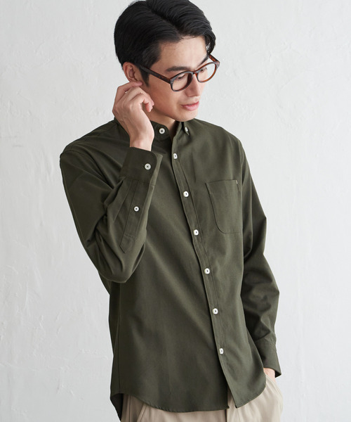 ikka（イッカ） シャツ イージーケアオックススイスカラーボタンダウン