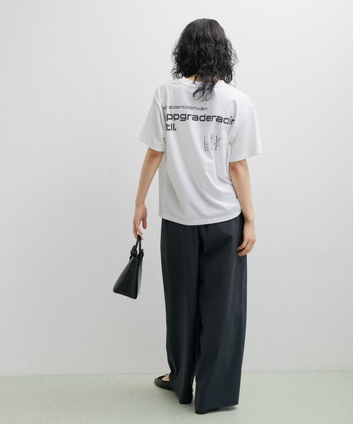 「ADAM ET ROPE'」 半袖Tシャツ FREE ホワイト レディース_画像5
