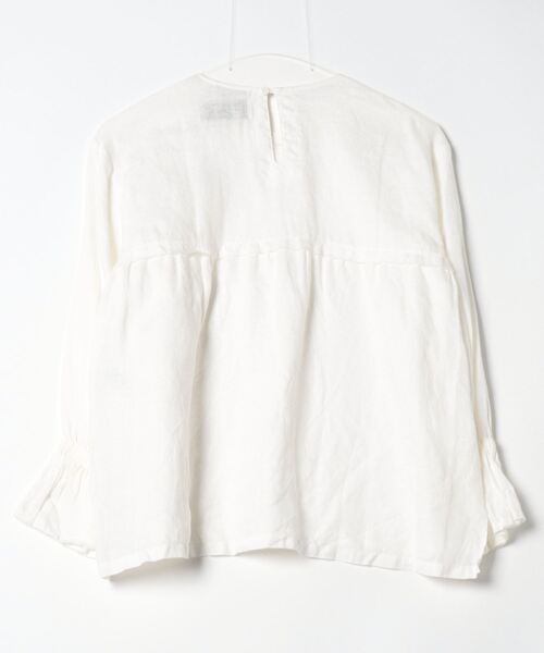 「liflattie ships」 7分袖ブラウス MEDIUM ホワイト レディース_画像2