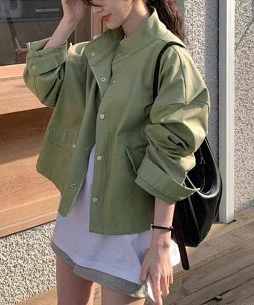 miniministore ブルゾン アウター スタンドカラージャケット韓国風