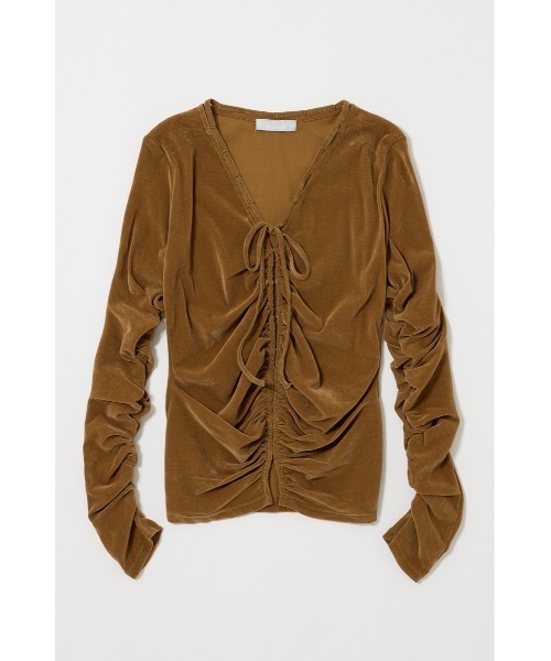 MOUSSY（マウジー） カーディガン SHEER VELOUR CARDIGAN / シアー