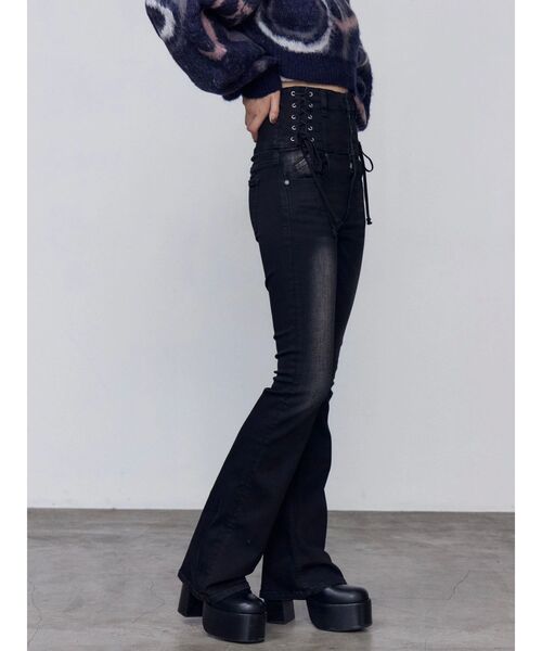 EMODA（エモダ） ジーンズ デニム デニムパンツ スリーレスアップハイ