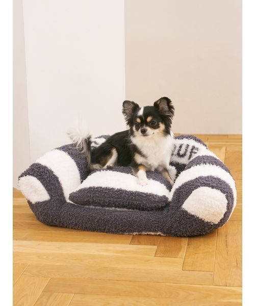ジェラートピケ キャットアンドドッグ] CAT&DOG ソファー型ベッド gelato pique（ジェラートピケ） 「CAT＆DOG」ジェラートソファ型