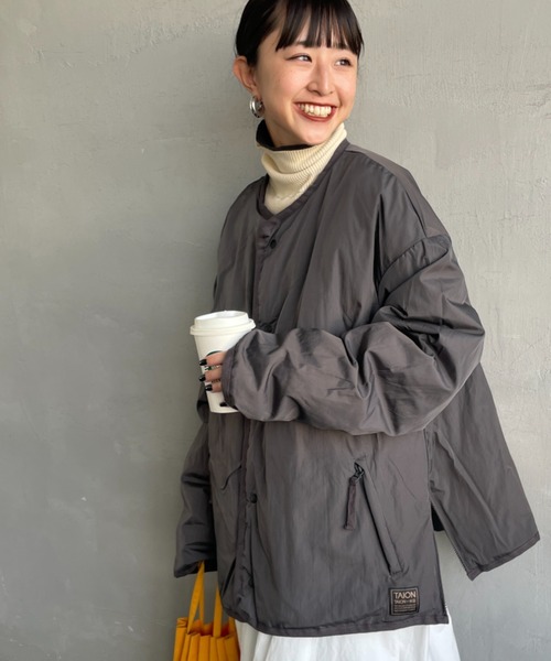TAION（タイオン） ダウンコート ダウンジャケット 別注 リバーシブル