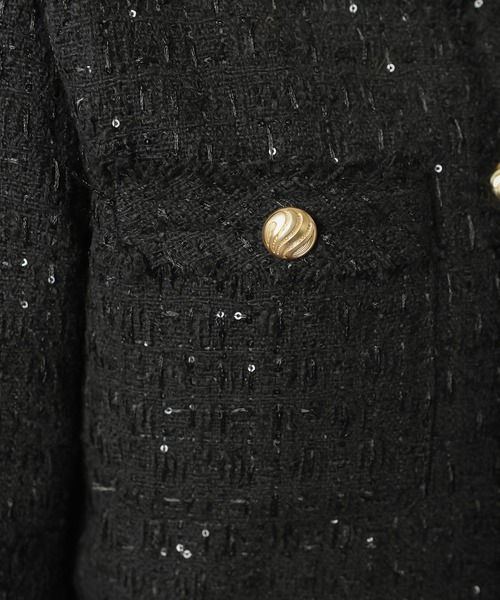 SPINNS（スピンズ） ジャケット ノーカラージャケット ノーカラー