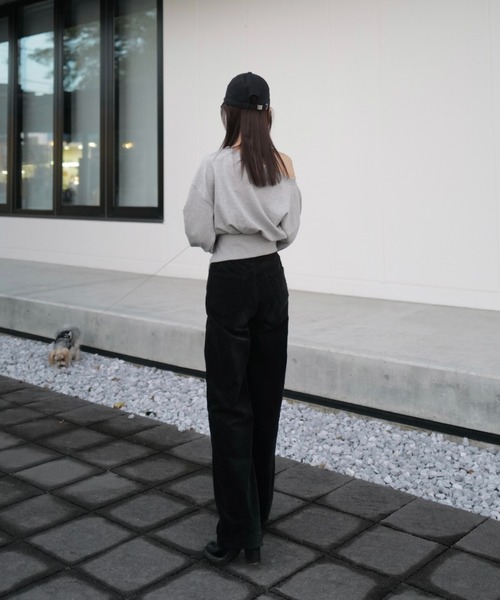 ★イタリア製 MSGM 変形 オフショルダー スウェット トレーナー msgm5-1.jpg