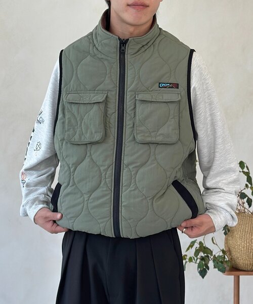 CPCM（シーピーシーエム） コート アウター リバーシブルキルトベスト