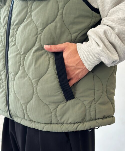 CPCM（シーピーシーエム） コート アウター リバーシブルキルトベスト
