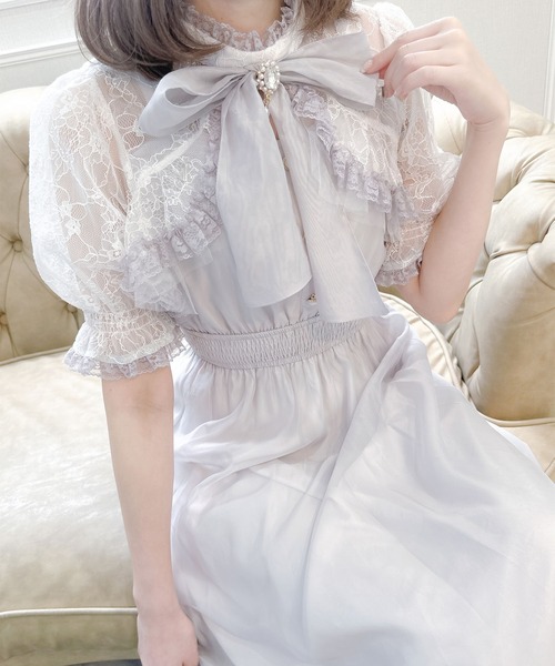 「couture BY ROJITA」 半袖ワンピース FREE パープル レディース_画像2