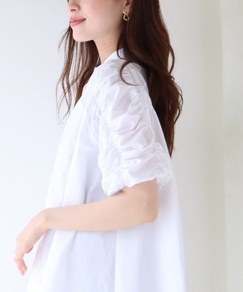 「BLUEEAST」 半袖ブラウス MEDIUM イエロー レディース_画像4