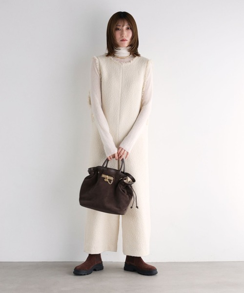 BABYLONE（バビロン） オールインワン ツイードフリンジオールインワン