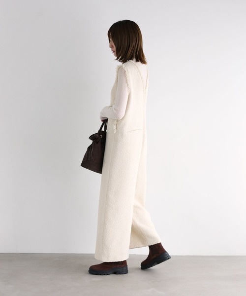 BABYLON ツイードオールインワン ブラック BABYLONE（バビロン