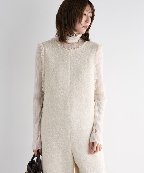 BABYLONE（バビロン） オールインワン ツイードフリンジオールインワン