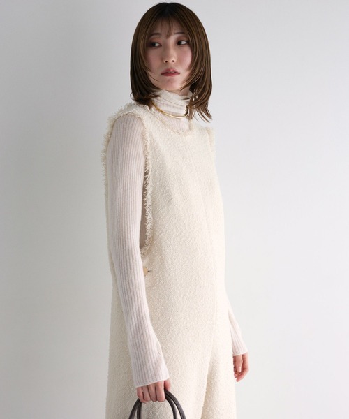 BABYLONE（バビロン） オールインワン ツイードフリンジオールインワン