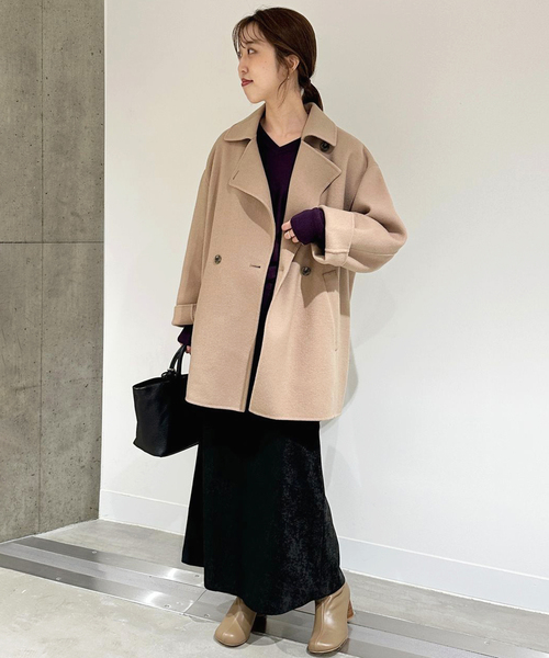 新品未使用★スローブイエナ ロングスカート 黒 SLOBE IENA（スローブイエナ） スカート スエードライクセミフレア