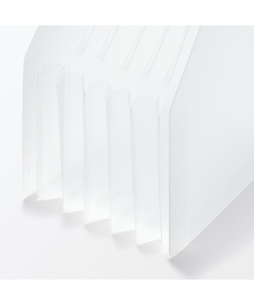 無印良品（MUJI） 収納 ポリプロピレン スタンドじゃばらファイル A5