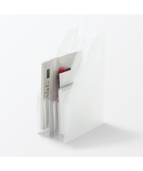 無印良品（MUJI） 収納 ポリプロピレン スタンドじゃばらファイル A5