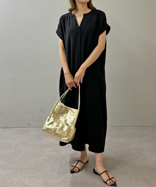 「SHENERY」 ノースリーブワンピース 36 モカ レディース_画像5