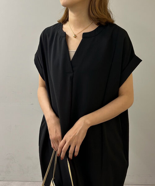 「SHENERY」 ノースリーブワンピース 36 モカ レディース_画像7