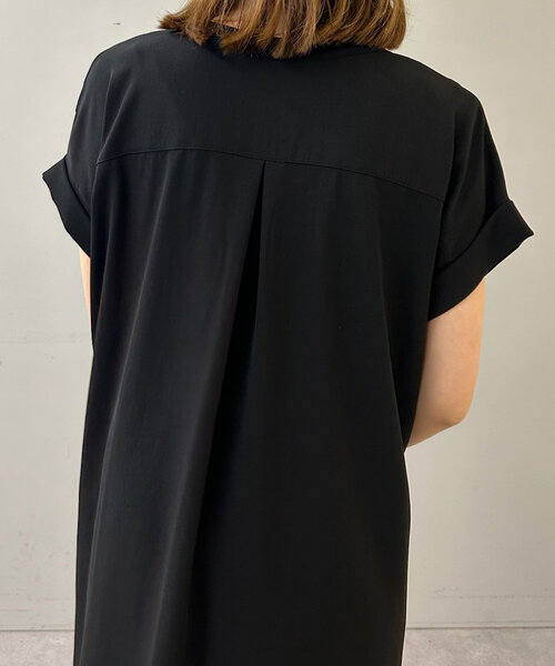 「SHENERY」 ノースリーブワンピース 36 モカ レディース_画像8