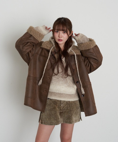 Ray Cassin（レイカズン） ムートンコート ボアコート 「WEB限定