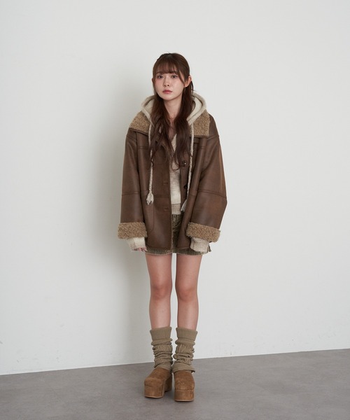 Ray Cassin（レイカズン） ムートンコート ボアコート 「WEB限定