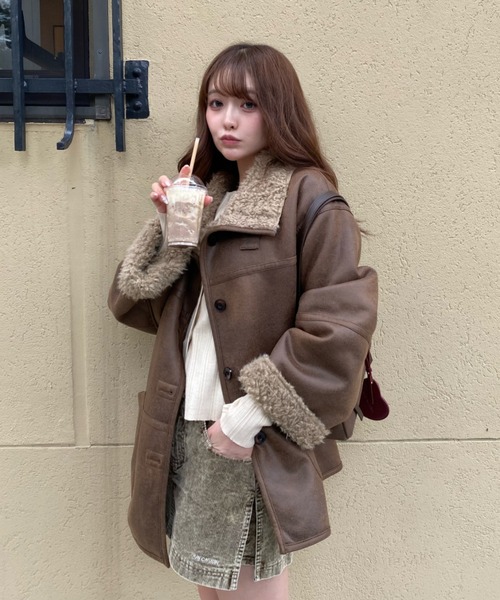 Ray Cassin（レイカズン） ムートンコート ボアコート リバーシブル