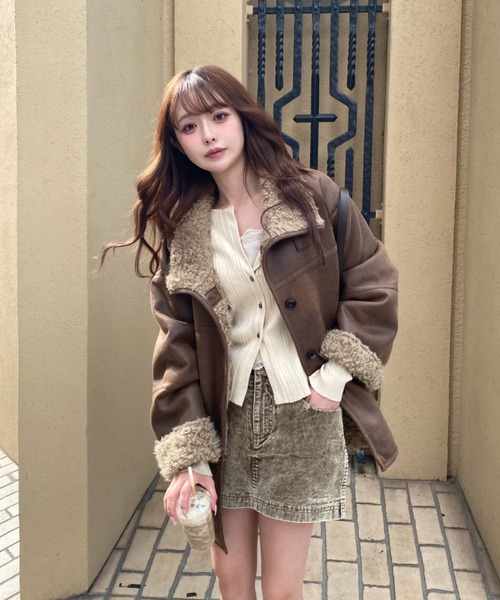 Ray Cassin（レイカズン） ムートンコート ボアコート リバーシブル