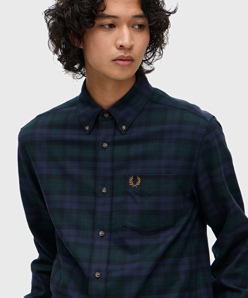 FRED PERRY（フレッドペリー） シャツ Brushed Black Watch Tartan