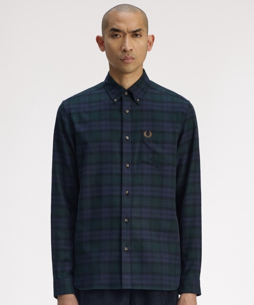 FRED PERRY（フレッドペリー） シャツ Brushed Black Watch Tartan