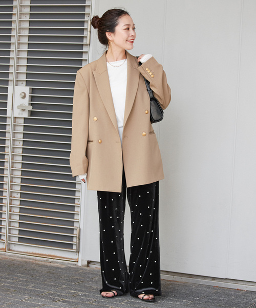 B.C STOCK（ベーセーストック） パンツ 「WEB限定」手洗い可 / ベロア