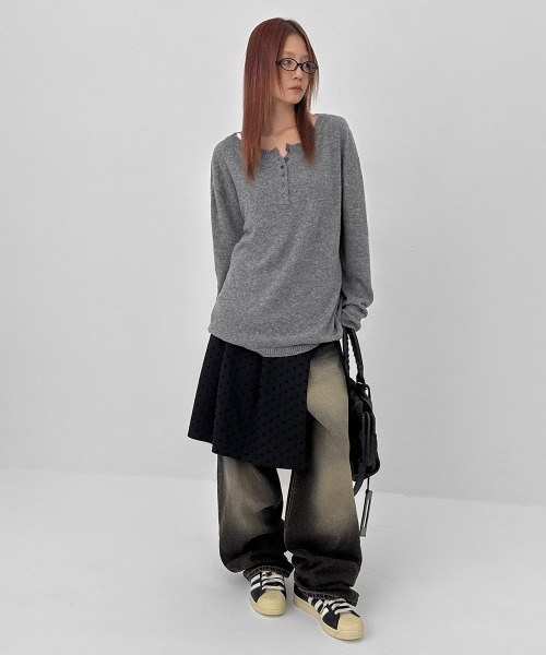 BLACKUP（ブラックアップ） ニット セーター 「MADE」ポプリヘンリー