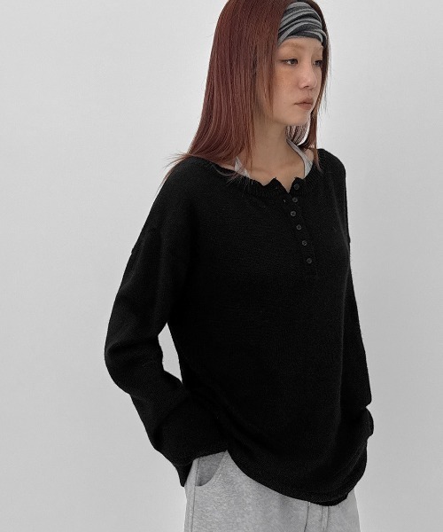 BLACKUP（ブラックアップ） ニット セーター 「MADE」ポプリヘンリー